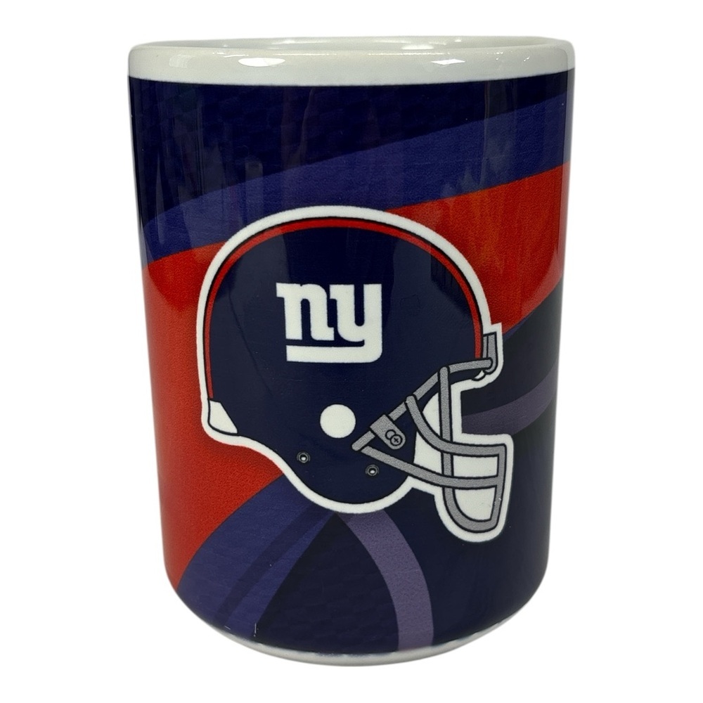 New York Giants Helmet Logo NFL Football Coffee Mug Cup NFL 14 oz Red Blue